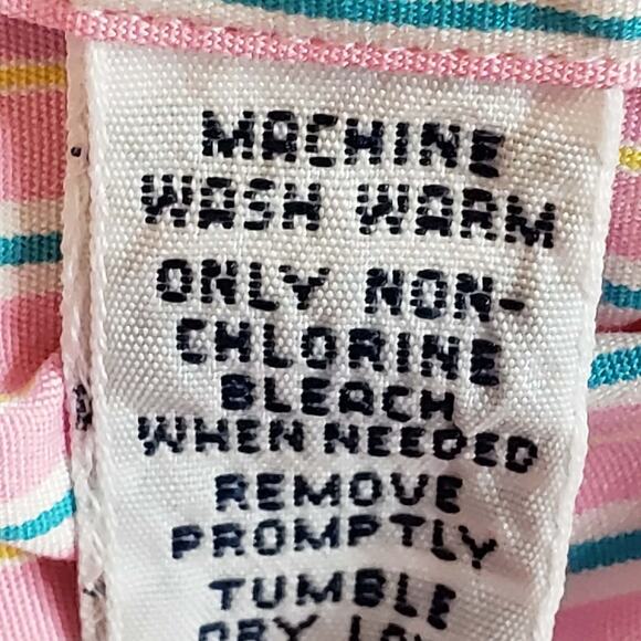 Polo Ralph Lauren Shirt Mens Size Large Pink Stripe Button Down Oxford LS - Picture 5 of 9